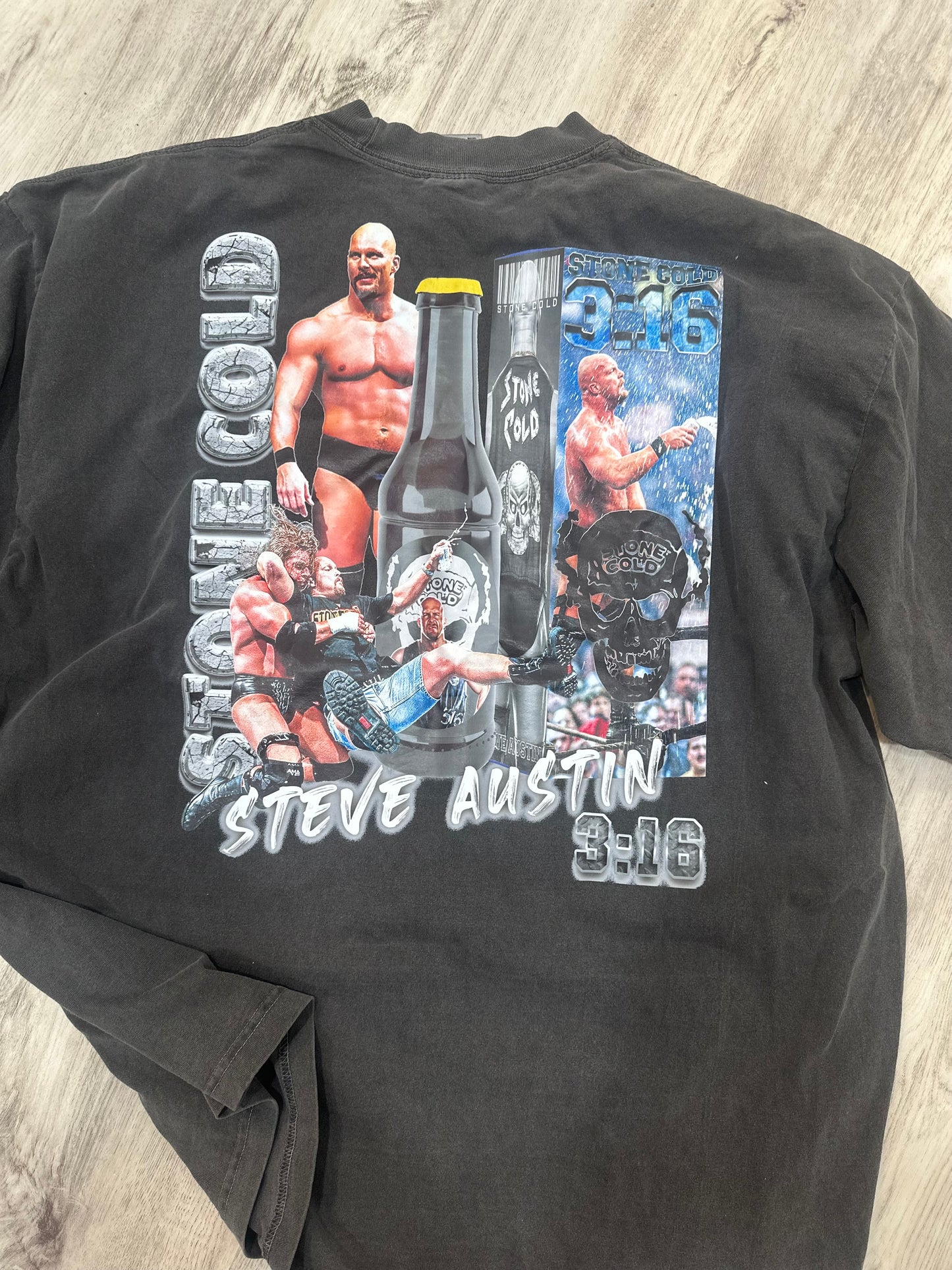 Stone Cold Is Over WWE Oversized tee (Shadow Grey)