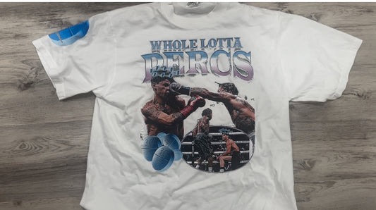 Whole Lotta Percs tee (White)