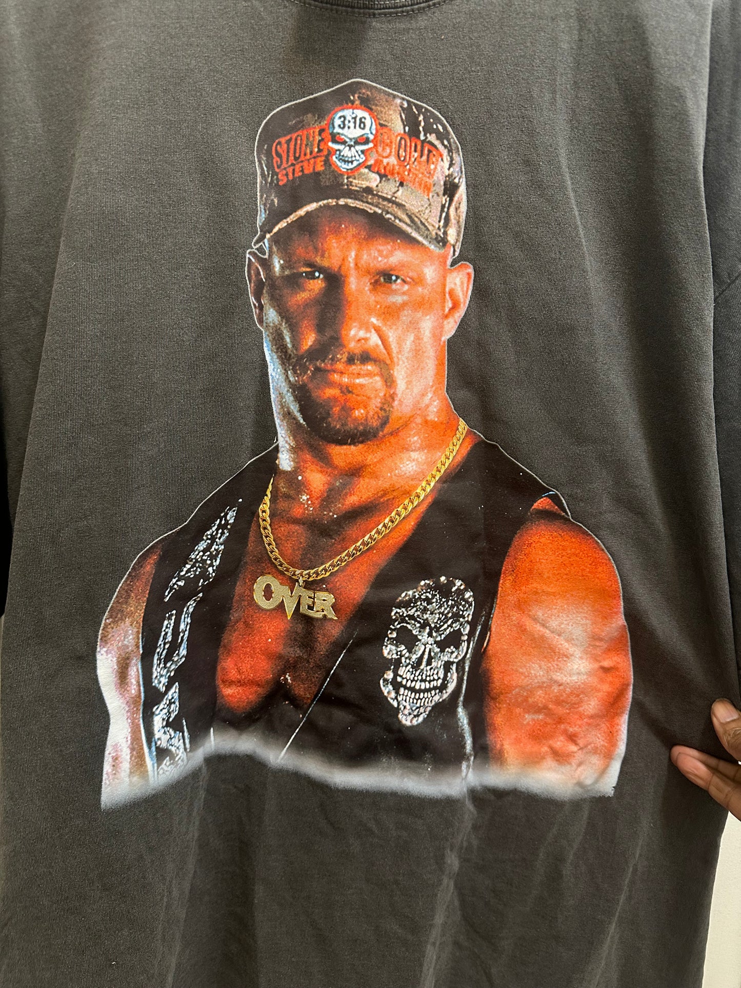 Stone Cold is Over Tee in Shadow Grey