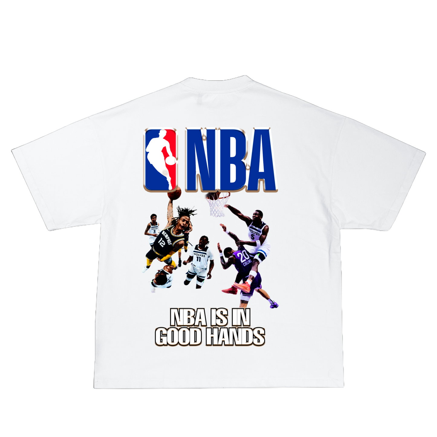 NBA:Yesterday,Today and Tomorrow tee White