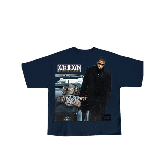 Jay Z Rock Over Tee in Navy