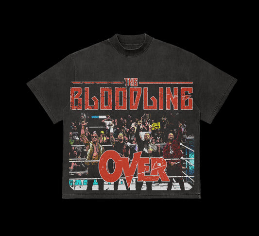 Smell What The Bloodline is Cooking tee. Front and Back design